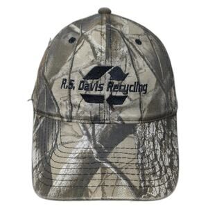 OC Snapback Hat Brown Camo One Size R.S. Davis Recycling Realtree Graphic Logo